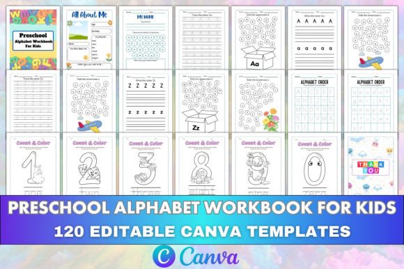 Download Preschool Alphabet Workbook for Kids KDP - School alphabet workbook Collection