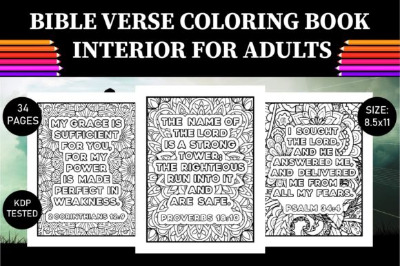Download Bible Verse Coloring Book for Adults KDP - Bible verse coloring book Collection