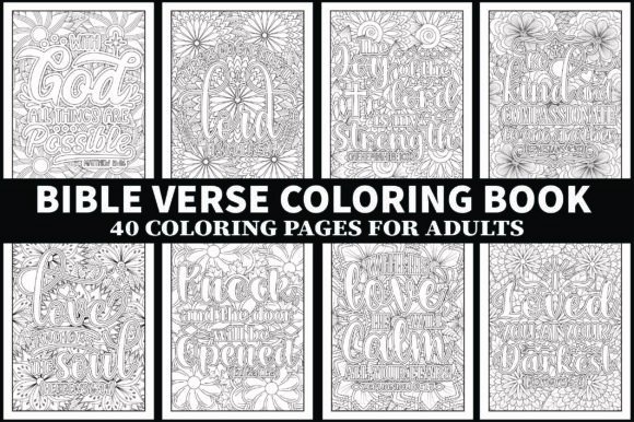 Download Bible Verse Coloring Book - Kdp Interior - Bible verse coloring book Collection