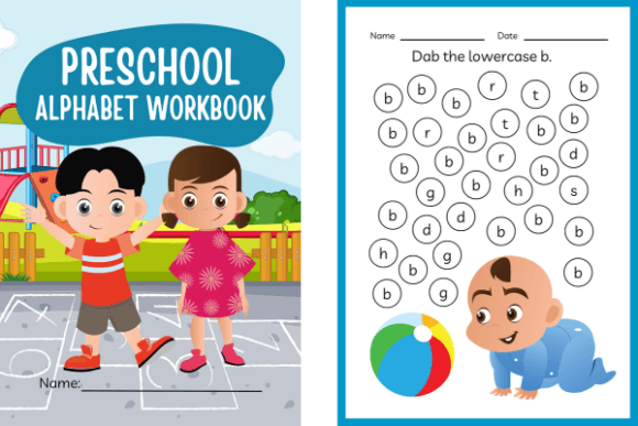 Download Preschool Alphabet Workbook Bundle - School alphabet workbook Collection