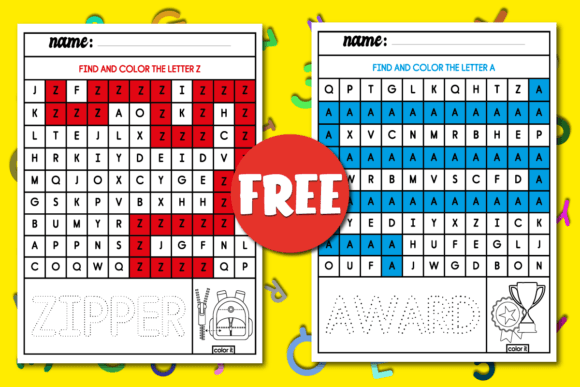 Download Alphabet Mazes a and Z | Color by Letter - Premium Resources