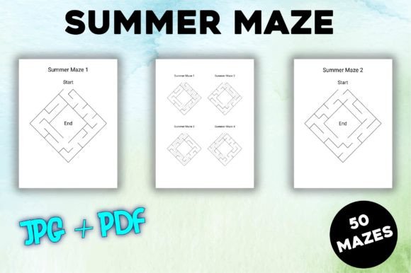 Download Summer Mazes Puzzle Book - Premium Resources
