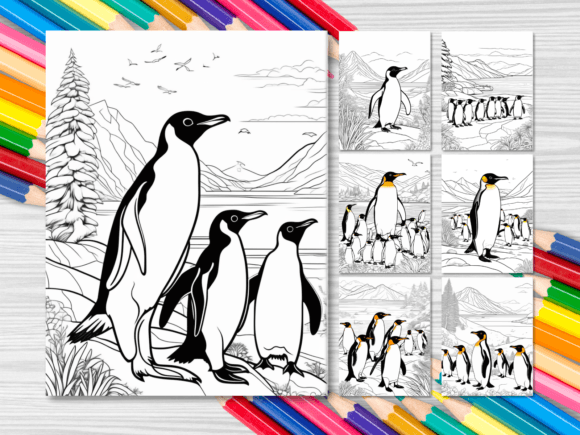 Download Penguin's Nature Adventure Coloring Book - Premium Resources